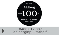 Ahlbergin puutarha / Ahlbergs trädgård logo